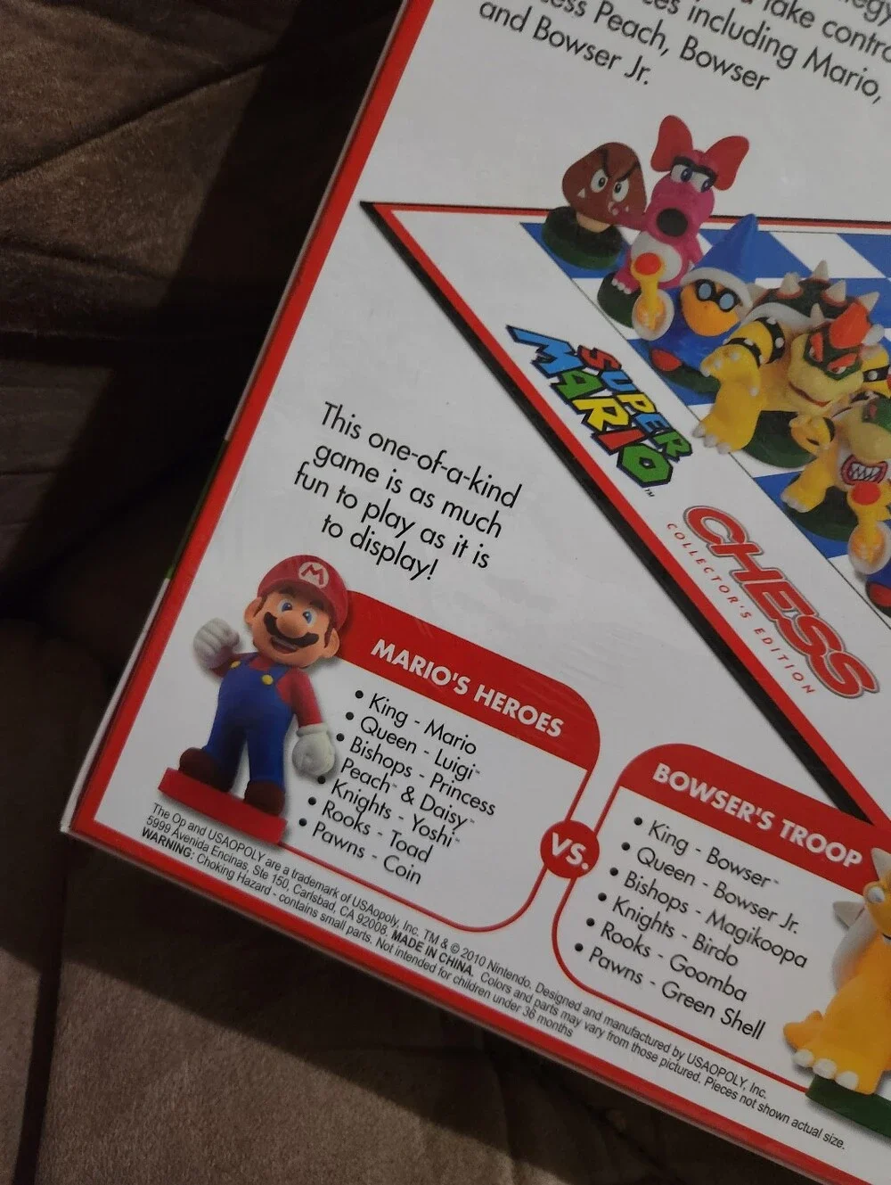 Nintendo Super Mario Chess Collector's Edition - Red, Green, Pink, Yellow